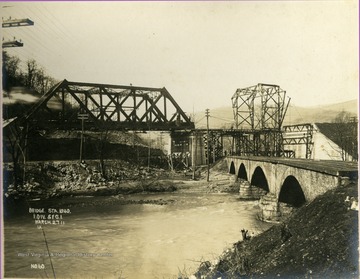 Photograph taken during the construction of the Western Maryland Railroad, other information includes, "l Div. Seg. l."