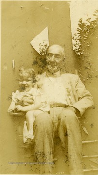 Frederick, a resident of Wheeling, Virginia when the Civil War broke out, enlisted in a Confederate unit in April, 1861 and was attached to the 27th Regiment at Harpers Ferry under the command of Colonel Thomas J. Jackson (later Lt. General Jackson). The 27th was part of what became known as the "Stonewall Brigade". The photograph was taken at a Confederate Veterans Reunion in Alabama. 