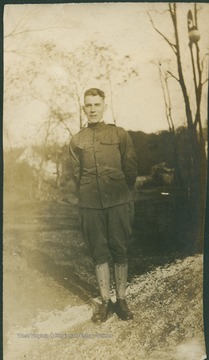 Unidentified soldier is probably from West Virginia.