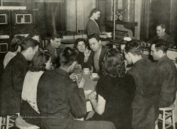 Special training was offered in several fields at WVU to military and non-military personel during World War II, contributing to the war effort.