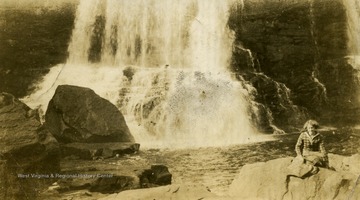 Unidentified woman at Blackwater Falls.