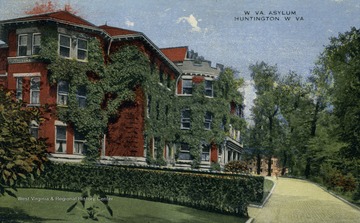 The West Virginia Asylum, originally known as the Home for Incurables, and currently known as the Huntington State Hospital was created in 1897 by an act of legislature, which makes it the second oldest hospital in the state of West Virginia.  (From postcard collection legacy system.)