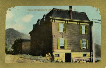 Illustrated depiction of building from outside view. (From postcard collection legacy system.)