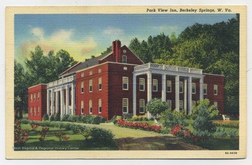 See original for postcard information on Park View Inn, Berkeley Springs Hotel. (From postcard collection legacy system.)