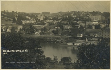 View of the city from across the Monongahela River. See original for corresondence. 