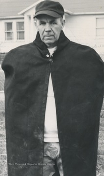 Portrait of the Alderson High School football coach. McLaughlin coached and taught at the school from 1936 to 1962.