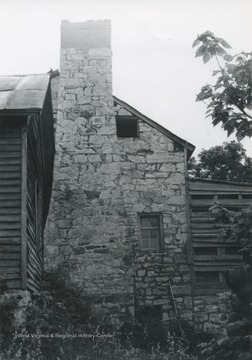 Exterior of the house pictured. The house was builtin 1815 in Muddy Creek, Greenbrier Valley. 