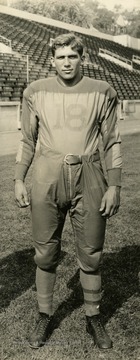 West Virginia University football player. Print number 192a.
