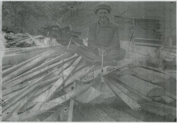 Father of Bud Shanks pictured at the mill.
