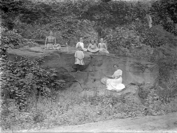 Picture taken in either Pennsylvania or West Virginia. People in the picture are unidentified.