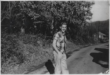 Keaton pictured on a back road in Summers County, W. Va.