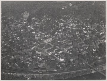 Aerial view of the historic town.