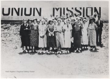Mr. & Mrs. Truman Johnson with their Sunday school class pictured. 