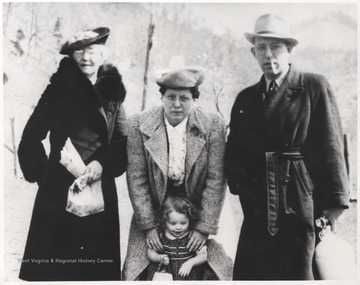 Pictured from left to right is Lula Alice Richmond, Clara Richmond, Fred Richmond, and young Melba Richmond. 