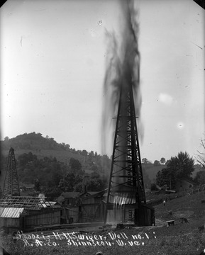 A well shooting oil in Shinnston, W. Va.