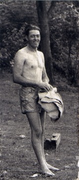 Bill S. Sirk after swimming.