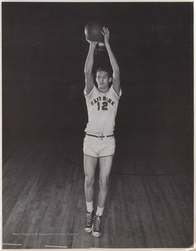 West played as the team's starting small forward. He was named All-State from 1953–56, then All-American in 1956 when he was West Virginia Player of the Year, becoming the state's first high-school player to score more than 900 points in a season.