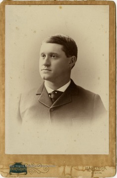 This image is part of the Thompson Family of Canaan Valley Collection. The Thompson family played a large role int he timber industry of Tucker County during the 1800s, and later prospered in the region as farmers, business owners, and prominent members of the Canaan Valley community.Frank Thompson was among the first stockholders of the Blackwater Boom and Lumber Company (formerly known as the Thompson Lumber Company), which was established by Albert Thompson. Frank was uncle to George Thompson. 