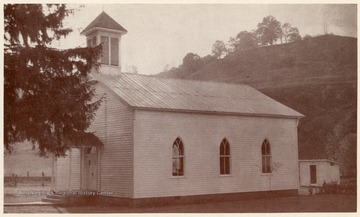The church was organized in 1856.  The church was torn down and moved in 1892.