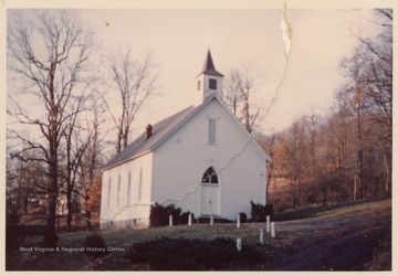 The church was first built around 1856 and shared between several denominations including Methodists, Presbyterians, and Baptists. During the Civil War the church split.  In 1905 the current church was built and is served by the Methodist conference.