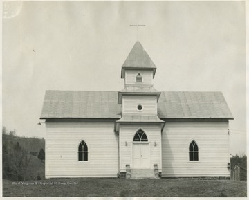The church is located three miles south of Sugar Grove. It was established in 1807. It is also known as the Wilfong church. 