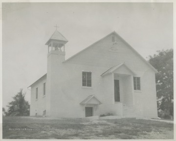 The church was established c.1860 as as Methodist organization.  It additionally served as a schoolhouse until a separate building was established for the church.