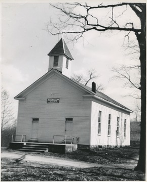 The church was established in 1843 by the first settler family, the Tenney family. The church was used by both Methodist Episcopal and Methodist Protestant branches of Methodism. 
