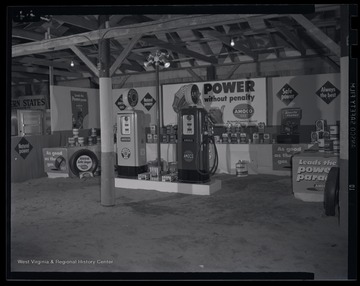 A view of the AMOCO exhibit. 