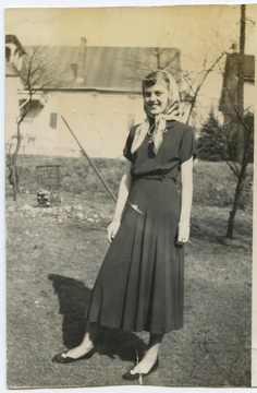 Portrait of DeWitt during her senior year at Terra Alta High School. 