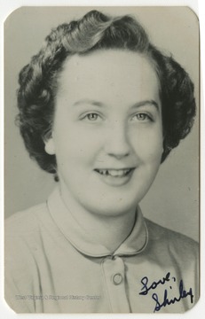 Terra Alta High School student Shirley Everly poses for her school photo. 