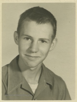 Martin, a student at Southern Garrett High School, poses for his school photo. 
