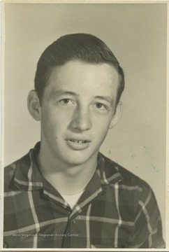 Anderson, a student at Southern Garrett High School, poses for his school photo. 