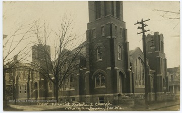 Street view of the newly erected church building. 