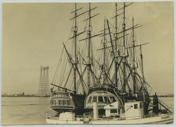 The ships used in the "Mutiny on the Bounty" motion picture. 