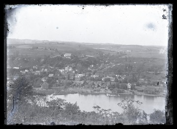 View overlooking the town of Dawson, Pennsylvania.