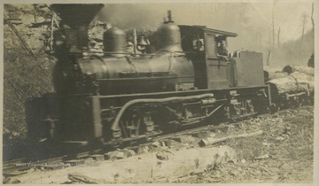 This photograph is found in a scrapbook documenting the survey for the Baltimore and Ohio Railroad in West Virginia and surrounding states. 
