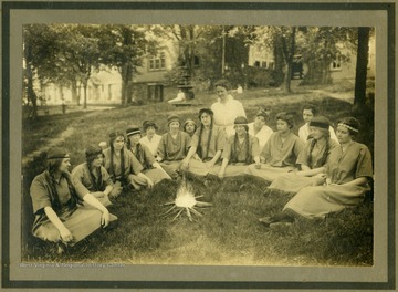 Middle girl with braids is Hazel Fisher Gerwig.Image from the Glenville State College Archives, Robert F. Kidd Library,