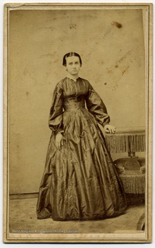Full body portrait of a woman from the Courtney family, distant relatives of Blanche Lazzell.