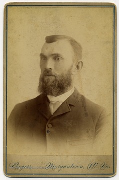 Portrait of U. J. Courtney, husband of Mollie Courtney, sister of Blanche Lazzell.