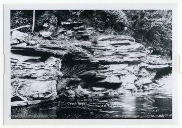 The Devil's Den is a swimming hole located on the Cheat River near the mouth of the Big Sandy.