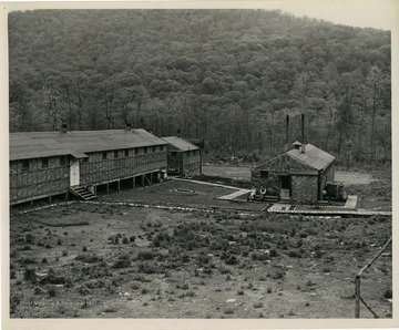 During World War II, war prisoners were housed at this camp on the head-waters of Little Clear Creek in Greenbrier County. The prisoners were employed to lay railroad track into a large stand of virgin timber. The operator stated that the German prisoners were the finest type of labor and did an excellent job.