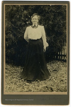 A portrait of Nancy Lieuema Clark Dotson at 47 years old. She lived 1857-1949.