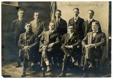 Names of those pictured include: McCormick, Martin, Lazette, McChevrey, Hunter, Carry Shovelin, Fortune, Kuhn, and Vincent.