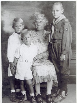 Marie Henry with sons George, Rene, and Oscar.