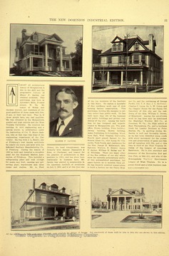 Taken in 1906. Elmer Jacob & his buildings.