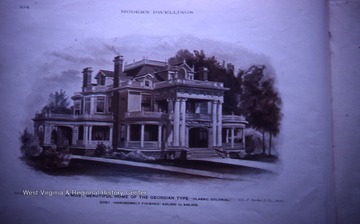 515 Grand Street.Made in 1901. Drawing for house-exterior.
