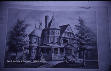 Depiction of the house at 515 Grand Street.Built in circa 1901. Appears on Sanborn fire map in 1921,1923,1927.
