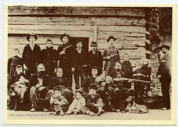 A picture of The Hatfield Clan, a group notorious in West Virginia in the 1800s for their feud with the Kentucky McCoys.