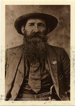 A postcard of Willie "Devil Anse" Hatfield, leader of the Hatfield Clan during the Hatfield/ McCoy feud of the late 1800s.